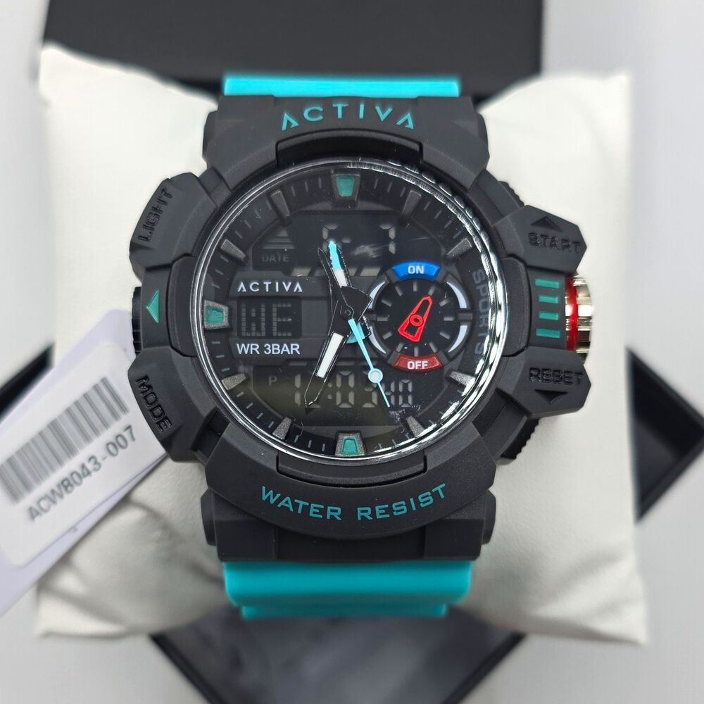 Activa Vord X Invicta Digital Men's Watch,49mm,light blue,50m,ACW8043-007